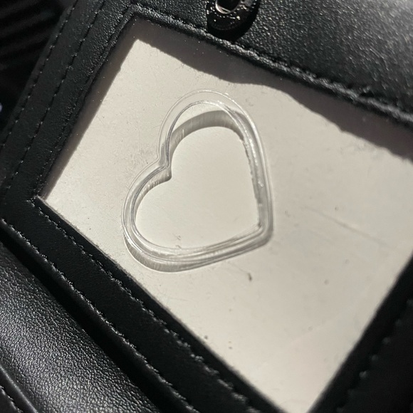 NWT BETSEY JOHNSON Zip Around Square Wallet Wristlet Houndstooth Fabric B&W - Picture 5 of 5